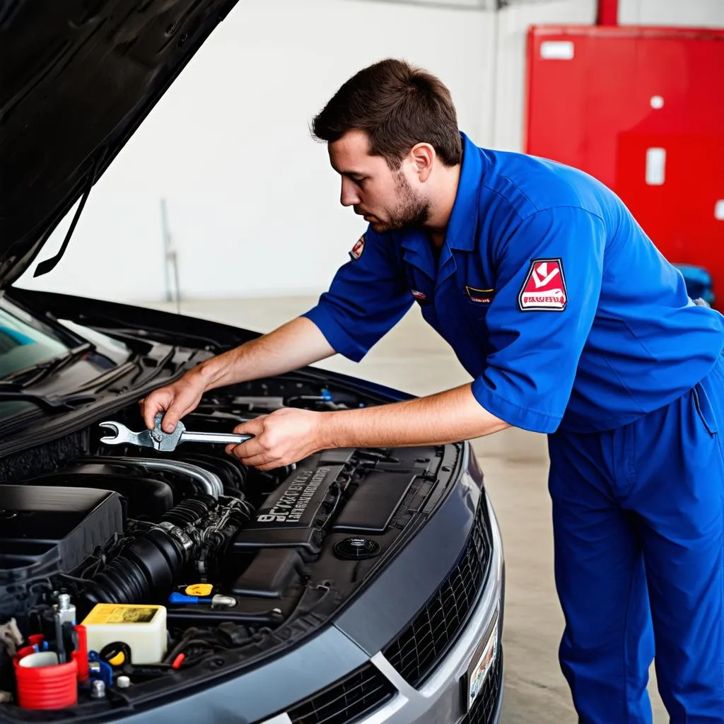 Car engine repair